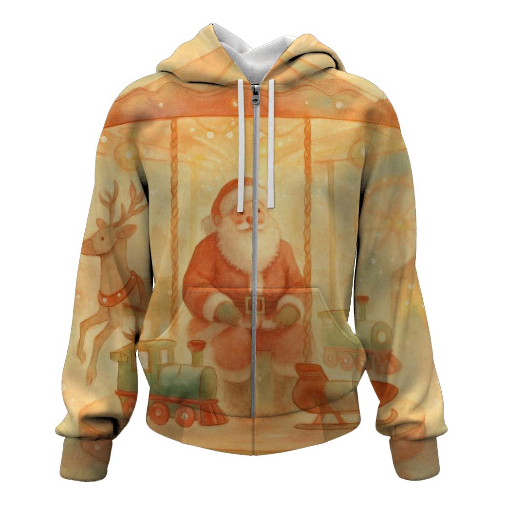 Santa Carnival Carousel Of Gifts hoodie styles