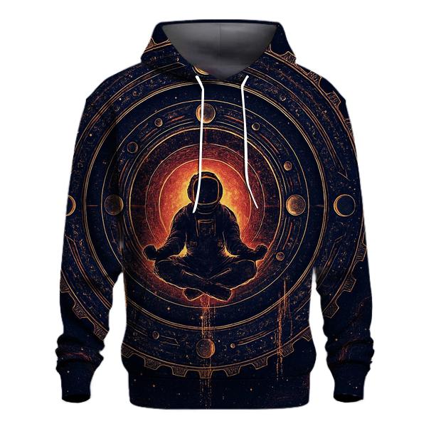 Chrono Rings Of The Eclipse Voyager embroidered hoodies