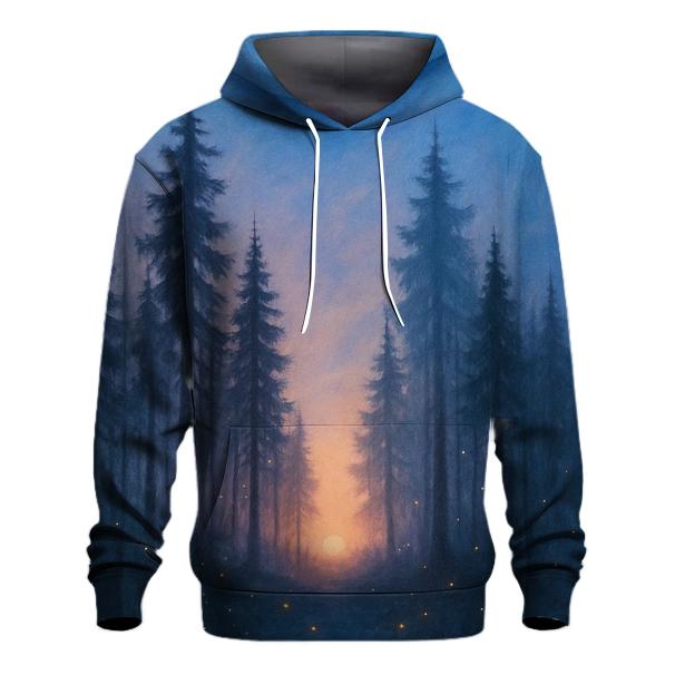 Forest Glow At Falling Sun zip-up hoodies