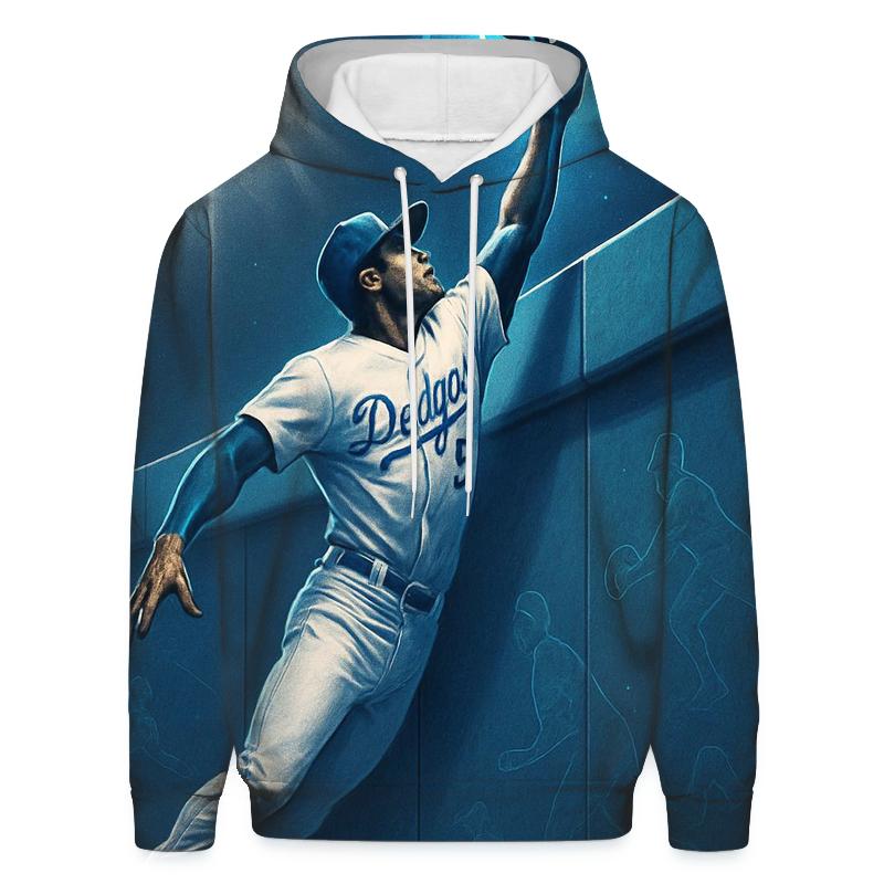 Blue Halo Catch At The Wall premium hoodies