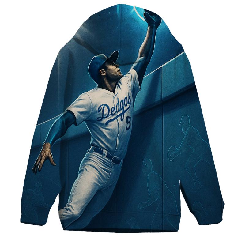 Blue Halo Catch At The Wall premium hoodies