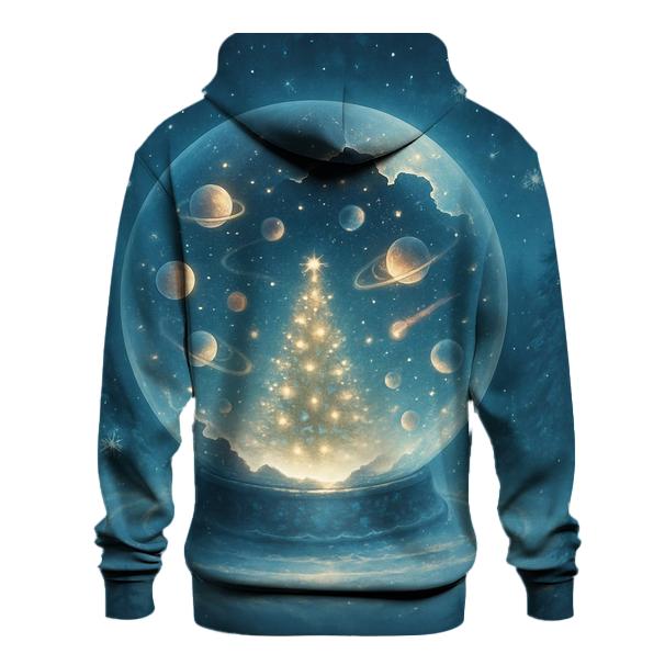 Cosmic Snow Globe Forest pullover hoodies