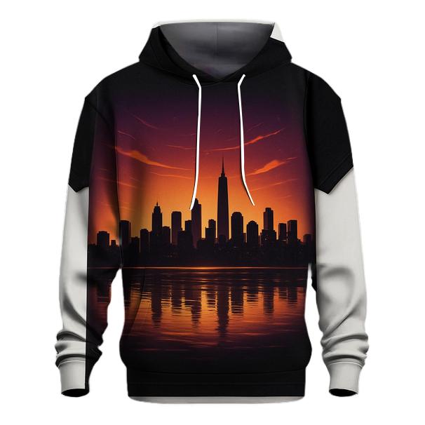 Skyline Mirage At Golden Hour custom hoodies
