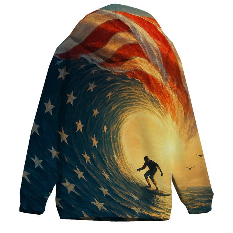 Ocean Waves Of Freedom hoodie styles