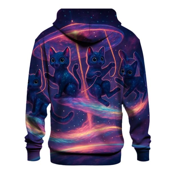 Nebula Carousel Cats graphic hoodies