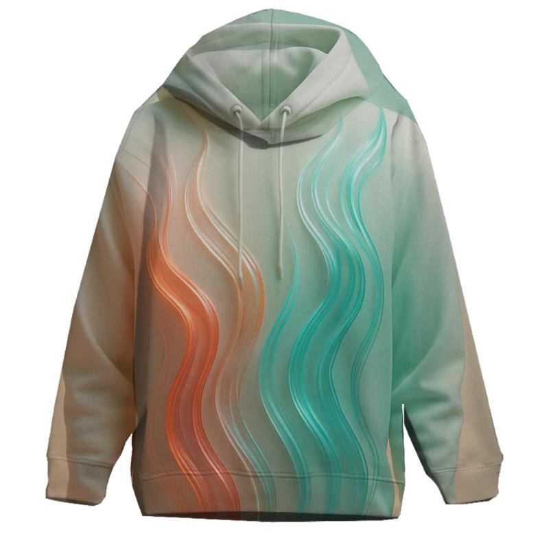 Opaline Drift Currents printed hoodies