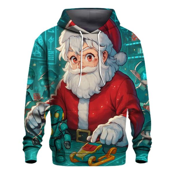 Santa Workshop Circuit Crafter graphic hoodies