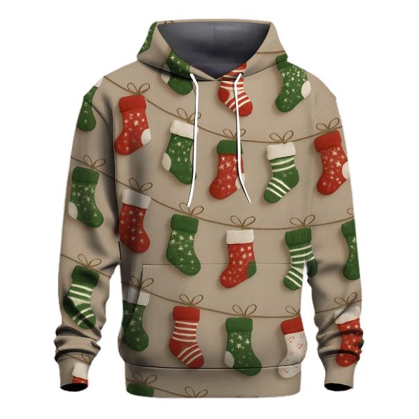 Stocking Garland Diagonal Wave premium hoodies