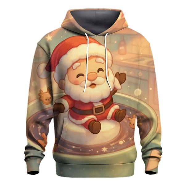Chibi Santa Marshmallow Galaxy lightweight hoodies
