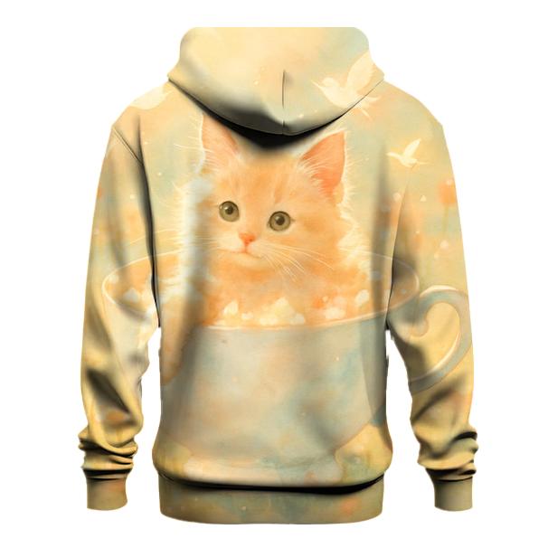 Sunrise Blossom Bath Cat custom hoodies
