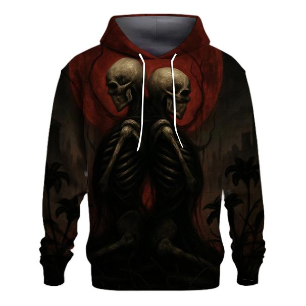 Blood Moon Garden Of The Forsaken embroidered hoodies