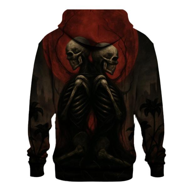 Blood Moon Garden Of The Forsaken embroidered hoodies