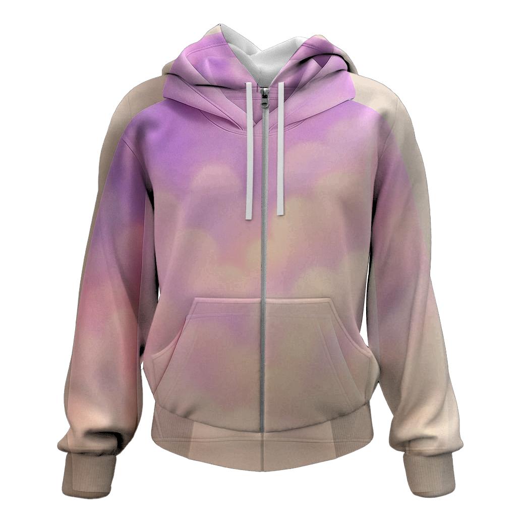 Pastel Cloud Reverie embroidered hoodies