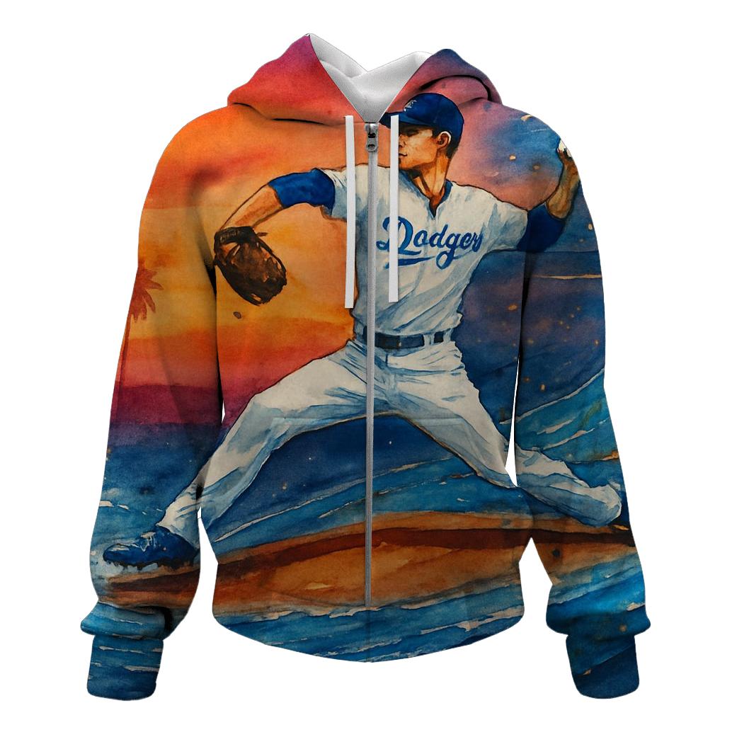 Sunset Diamond Waves designer hoodies