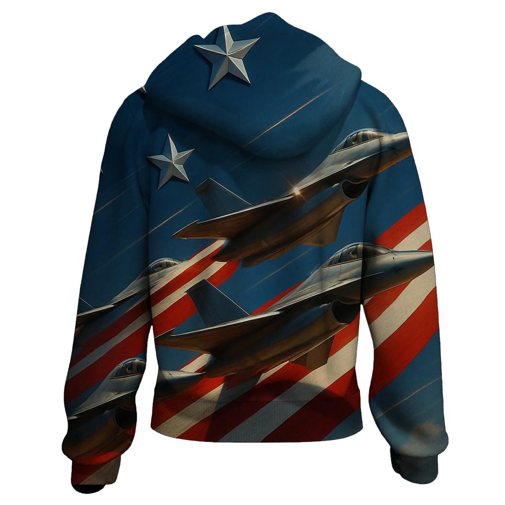 Steel Winged Freedom Formation lightweight hoodies