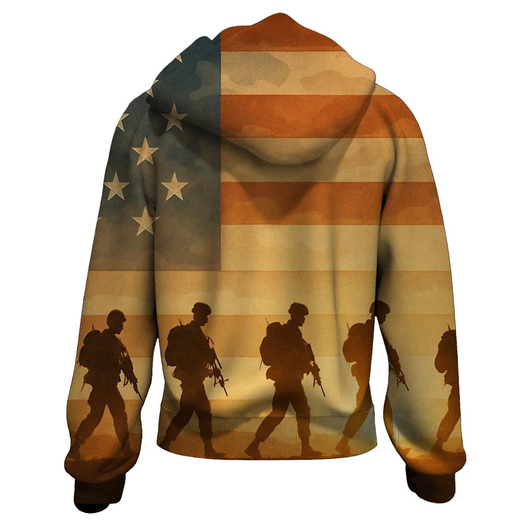 Desert Camo Stripes Patrol premium hoodies
