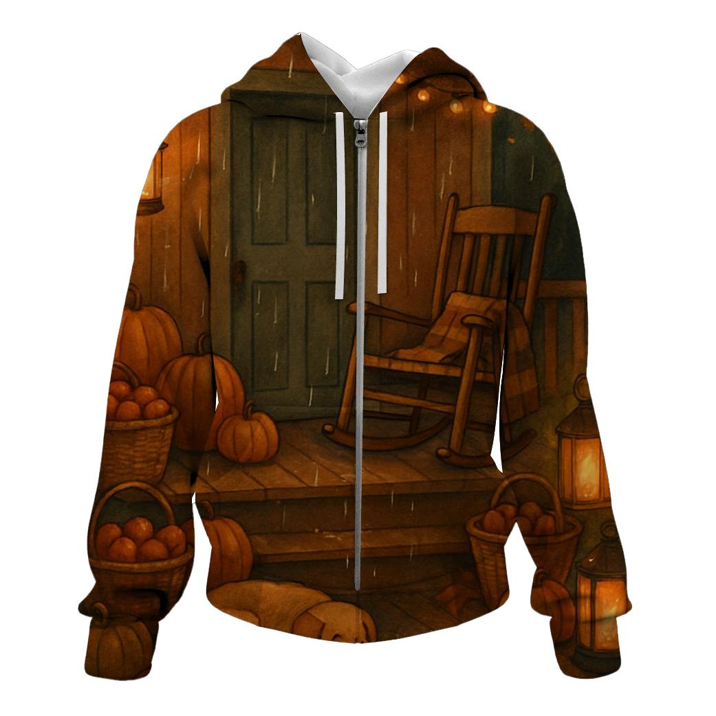 Thankful Porch Lantern Evening lightweight hoodies