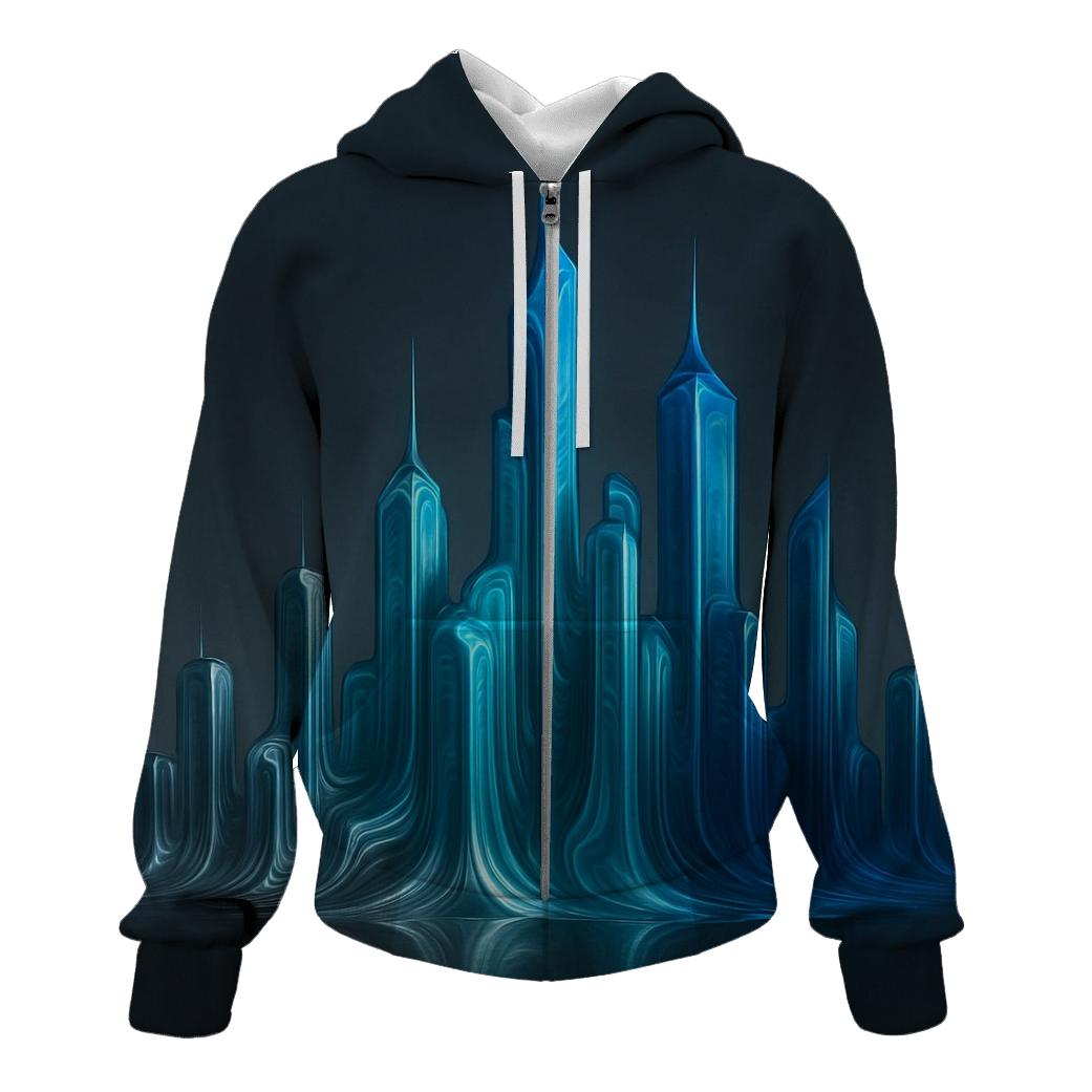 Chromatic Liquid Skyline hoodie trends
