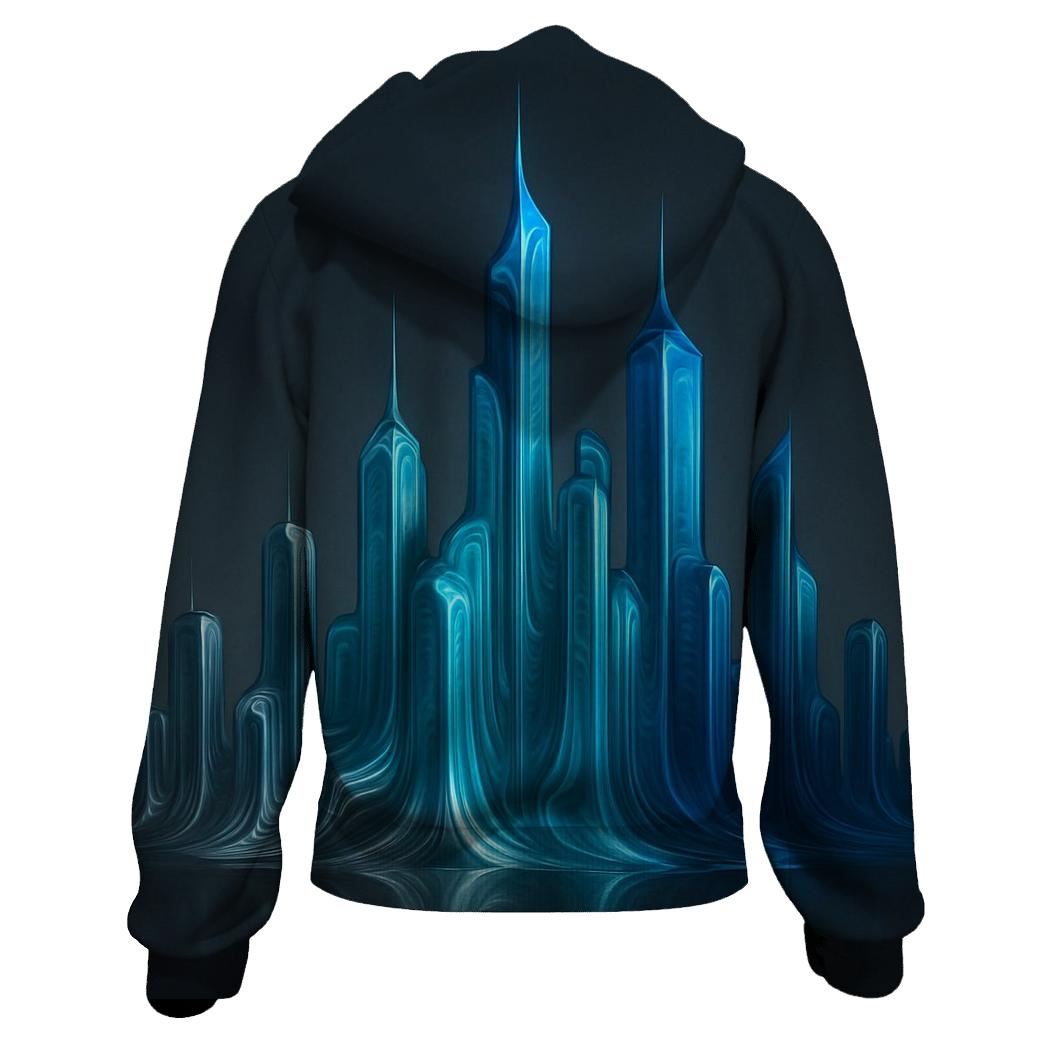 Chromatic Liquid Skyline hoodie trends