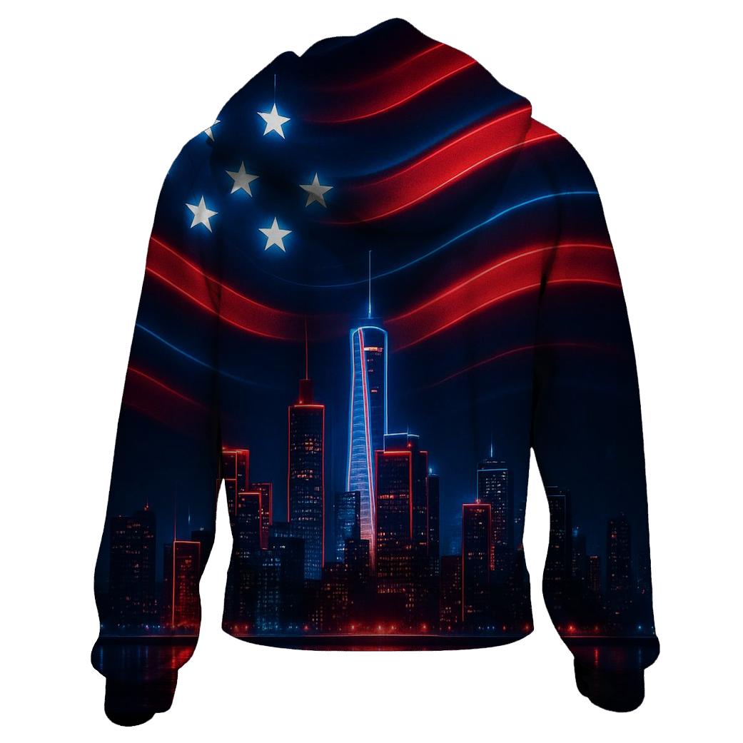 Neon Skyline Starwaves lightweight hoodies