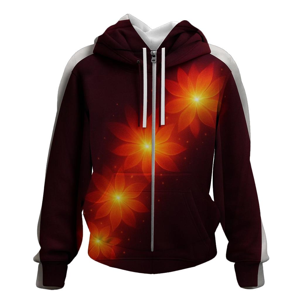 Solar Bloom Cascade custom hoodies