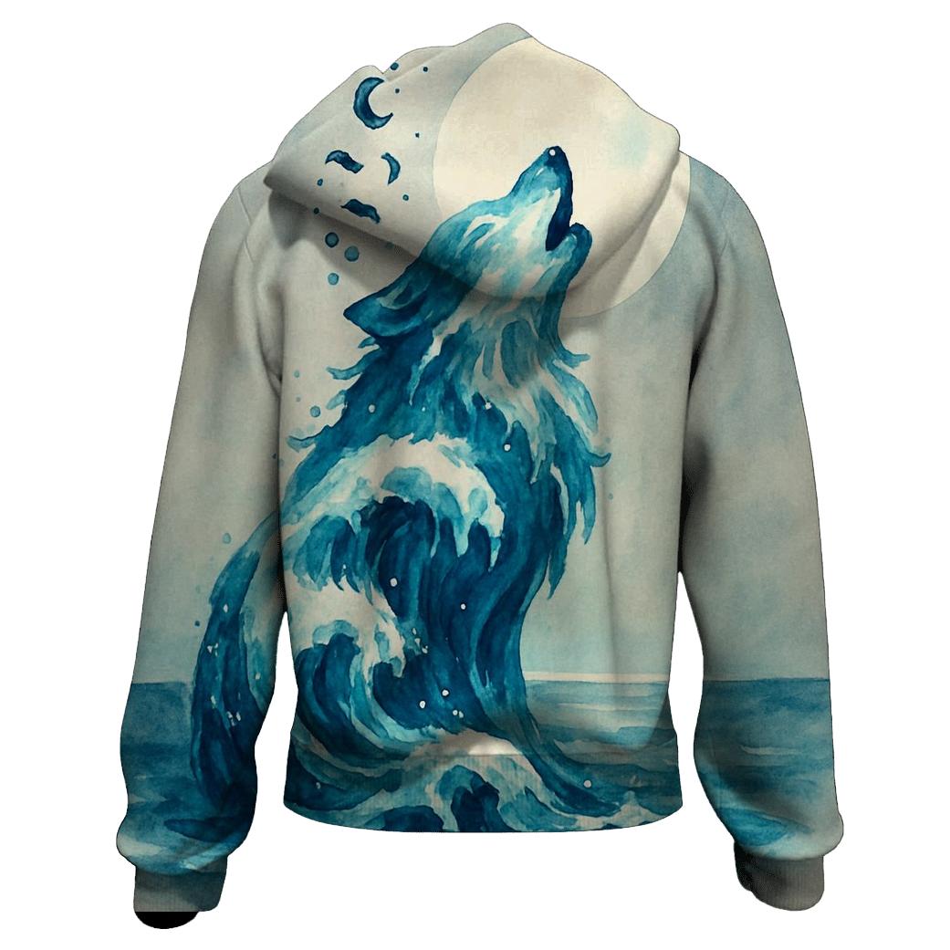 Ocean Tide Moonwolf hoodie designs
