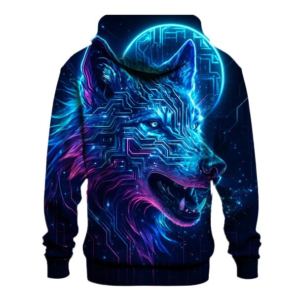 Lunar Circuit Wolf hoodie designs