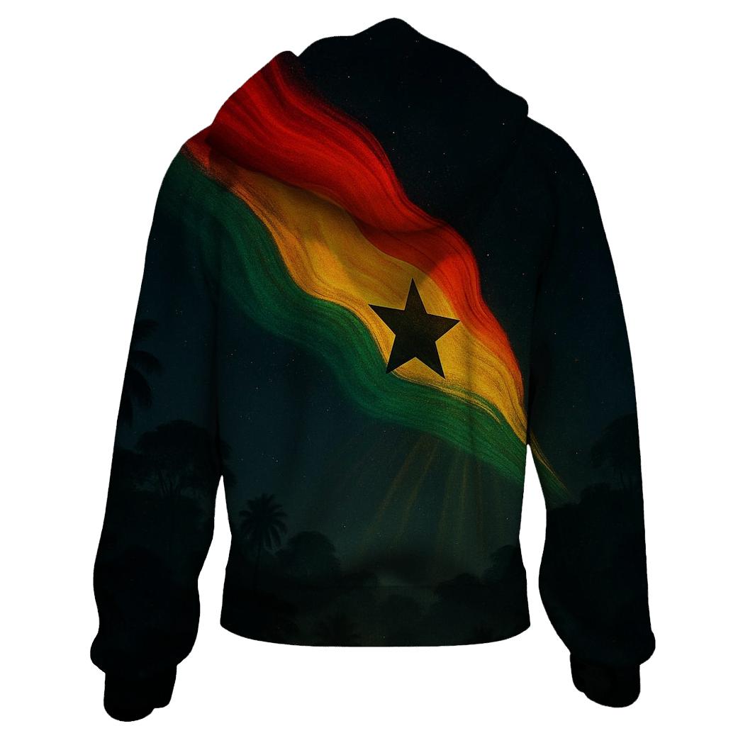 Ghanaian_flag_jungle_comet_path hoodie trends