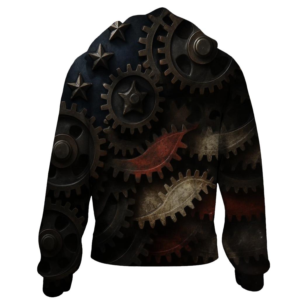 Industrial Gears And Stripes hoodie designs