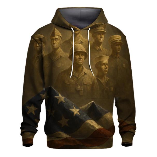Rising From The Folded Flag premium hoodies