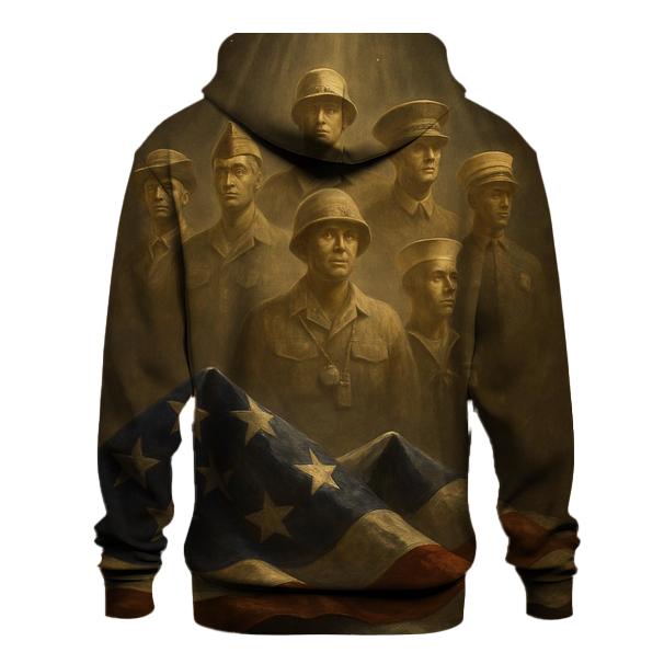 Rising From The Folded Flag premium hoodies