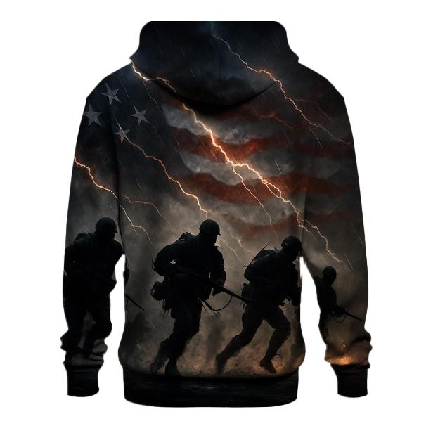 Stormfront Valor Flag Charge printed hoodies