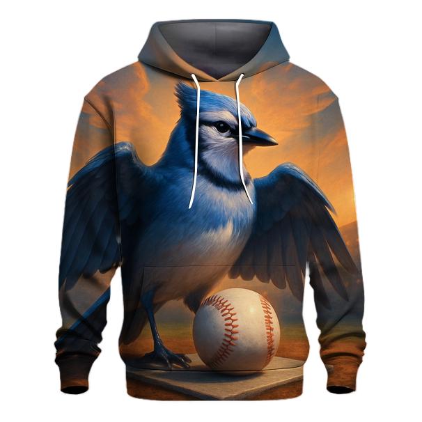 Feathered Horizon Home Plate Blue Jays embroidered hoodies