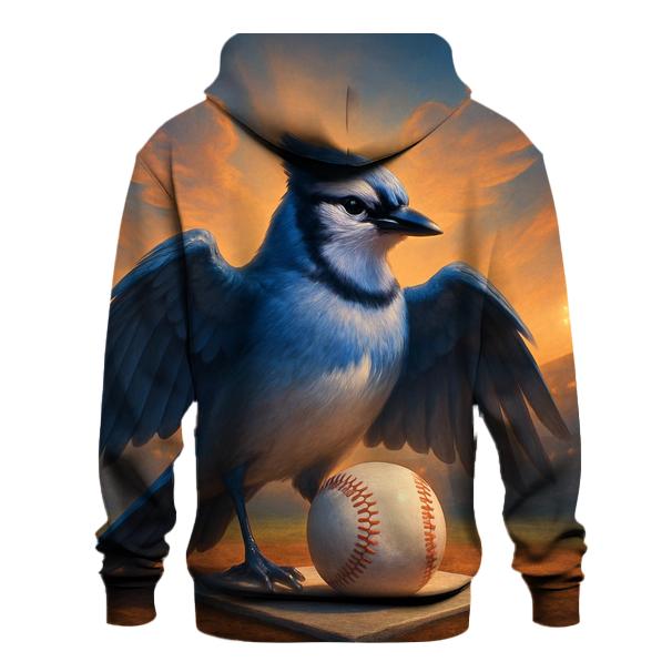 Feathered Horizon Home Plate Blue Jays embroidered hoodies