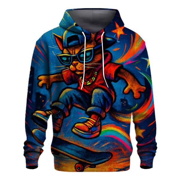 Starlight Skater Street Cat designer hoodies