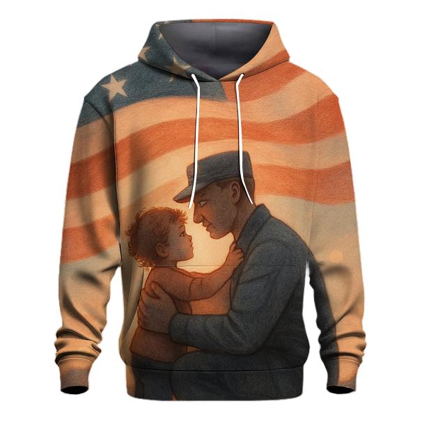 Homecoming Embrace Under Flag Sky hoodie styles