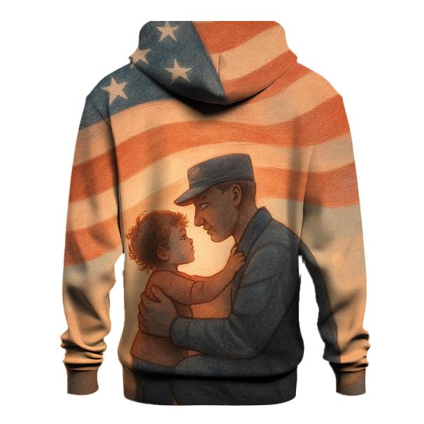 Homecoming Embrace Under Flag Sky hoodie styles