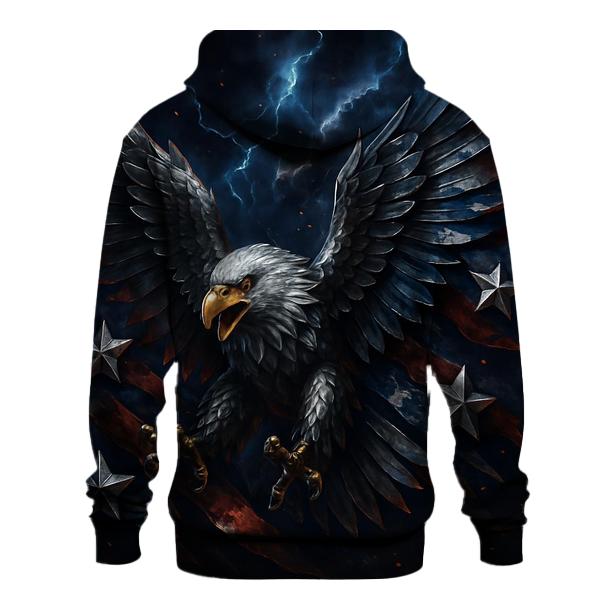 Eagle Storm Metallic Flight zip-up hoodies