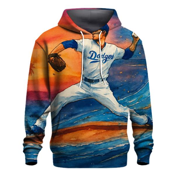 Sunset Diamond Waves heavyweight hoodies