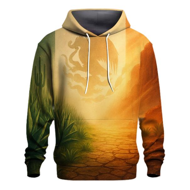 Mexican_flag_desert_bloom_morph graphic hoodies
