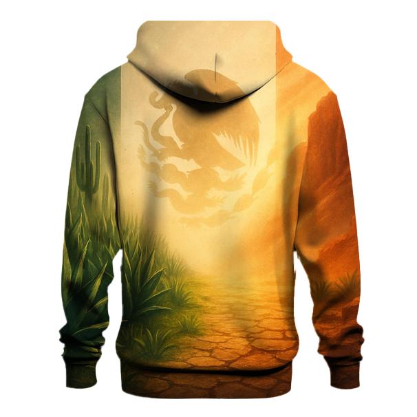 Mexican_flag_desert_bloom_morph graphic hoodies