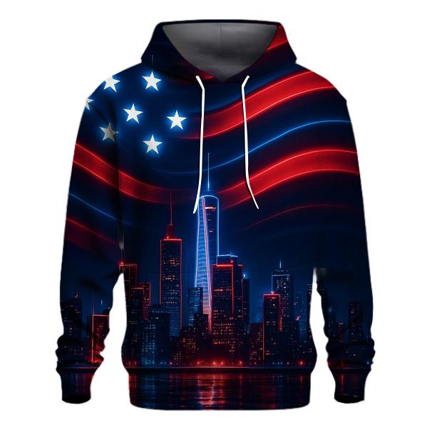 Neon Skyline Starwaves custom hoodies