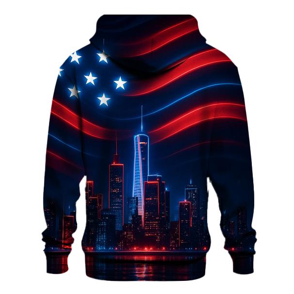 Neon Skyline Starwaves custom hoodies