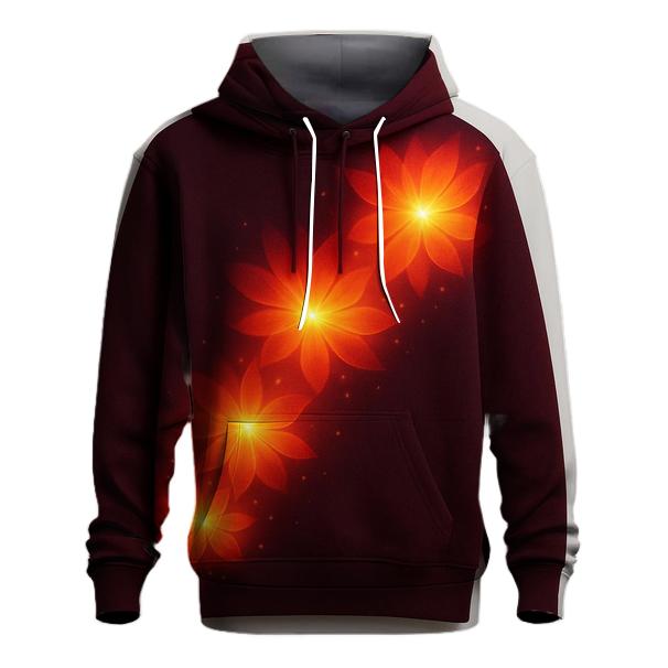 Solar Bloom Cascade zip-up hoodies