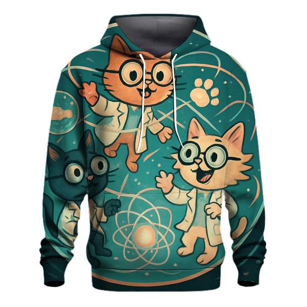 Quantum Lab Scientist Cats premium hoodies