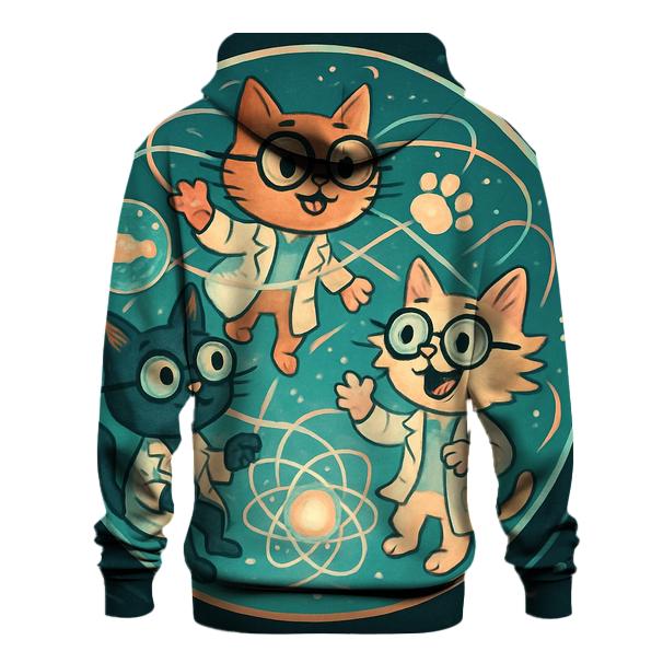 Quantum Lab Scientist Cats premium hoodies