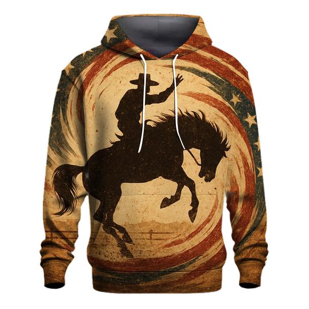 Vintage Rodeo Flag Whirlwind heavyweight hoodies