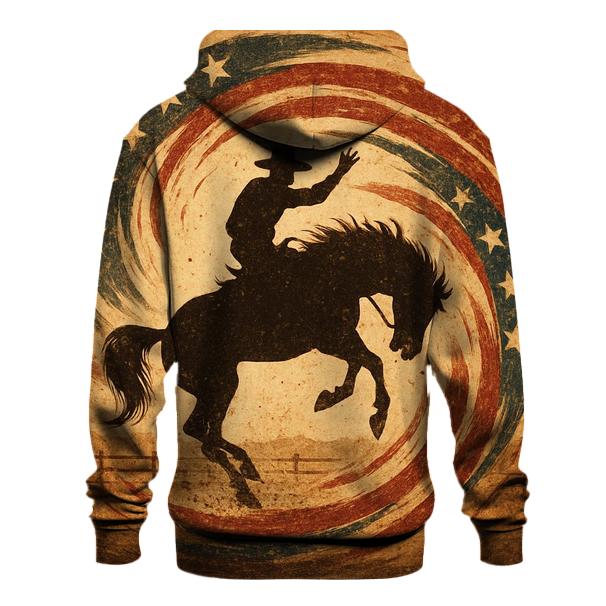 Vintage Rodeo Flag Whirlwind heavyweight hoodies