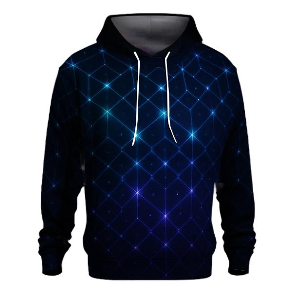 Stellar Lattice Glow zip-up hoodies