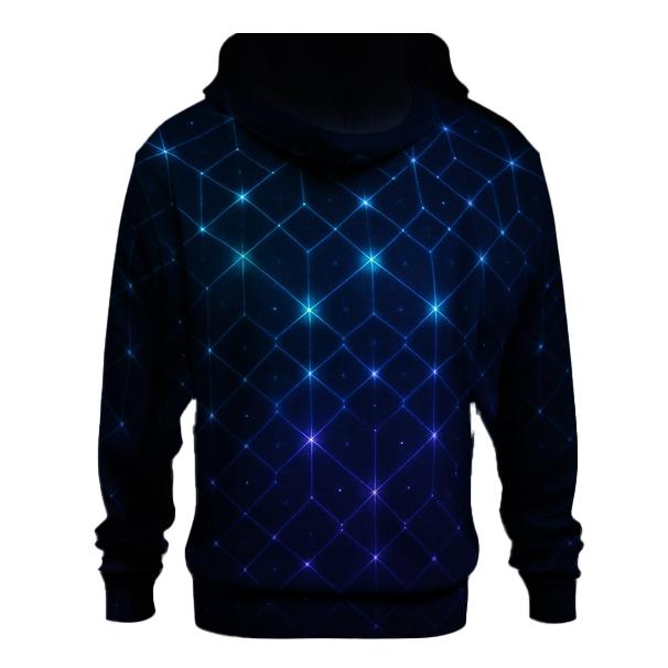 Stellar Lattice Glow zip-up hoodies